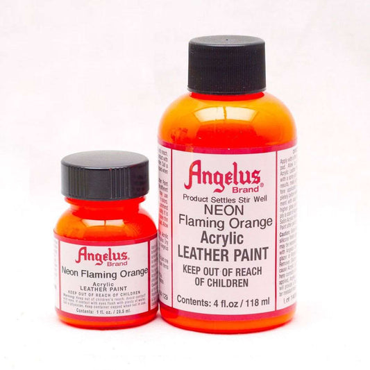 ANGELUS Acrylic Leather Paint Flaming Orange Neon / Mollies New Zealand