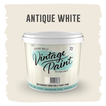 Vintage Paint Antique White 1 Litre / Mollies New Zealand