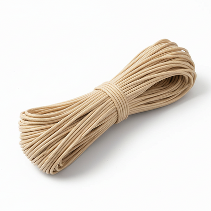 SULLIVANS Round Elastic Cord Beige 3mm Per meter / Mollies New Zealand