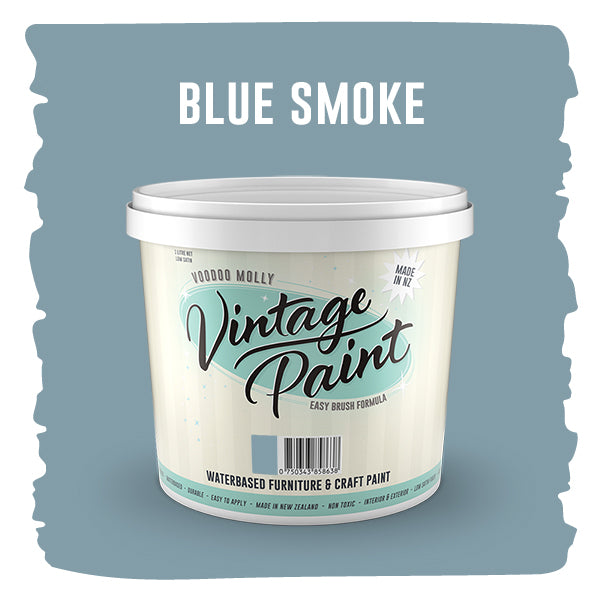 Vintage Paint Blue Smoke (ER) 1 Litre / Mollies New Zealand