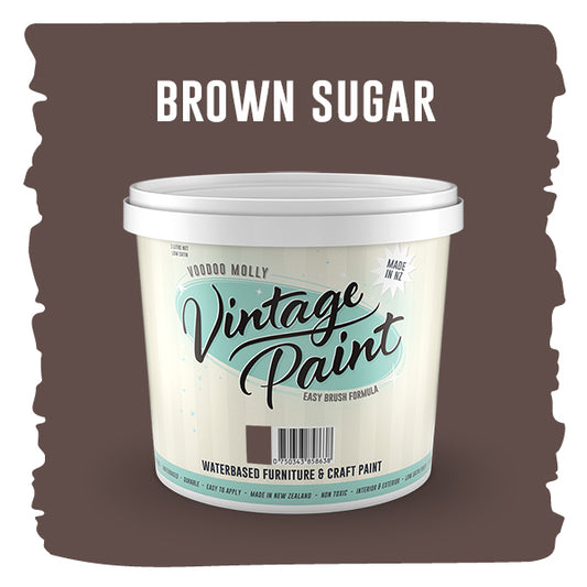 Vintage Paint Brown Sugar (ER) 1 Litre / Mollies New Zealand
