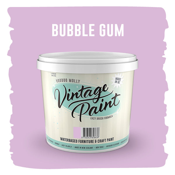 Vintage Paint Bubble Gum (ER) 1 Litre / Mollies New Zealand