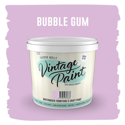 Vintage Paint Bubble Gum (ER) 1 Litre / Mollies New Zealand