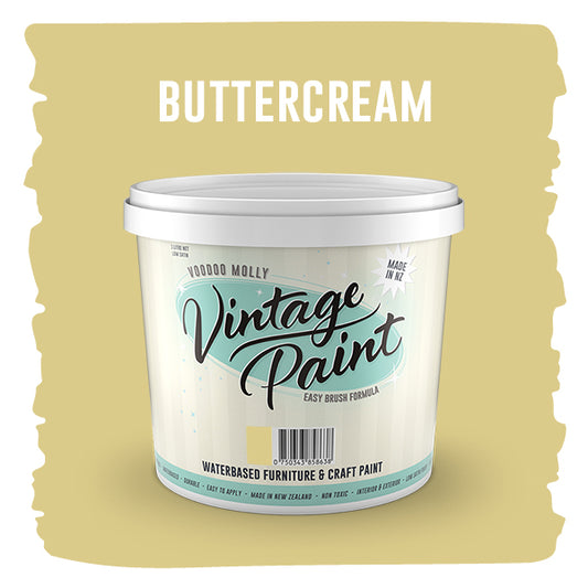 Vintage Paint Buttercream (ER) 1 Litre / Mollies New Zealand