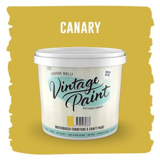Vintage Paint Canary (ER) 1 Litre / Mollies New Zealand