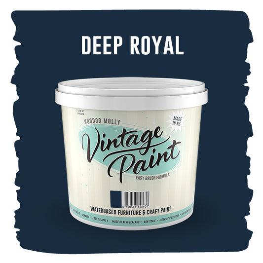 Vintage Paint Deep Royal 1 Litre / Mollies New Zealand