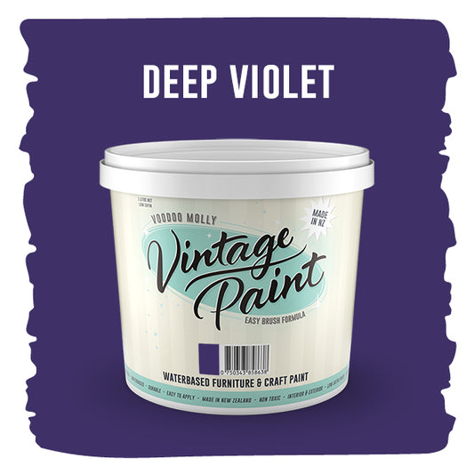 Vintage Paint Deep Violet (ER) 1 Litre / Mollies New Zealand
