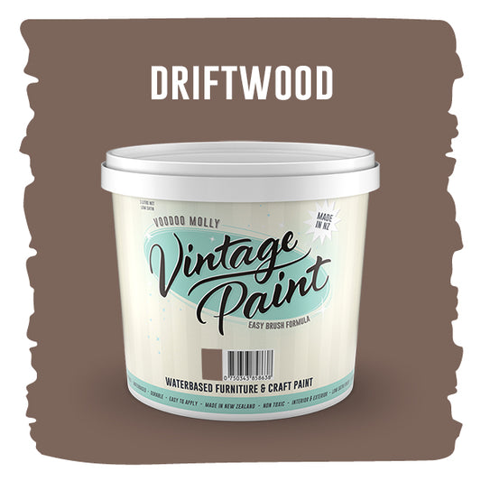 Vintage Paint Driftwood (ER) 1 Litre / Mollies New Zealand