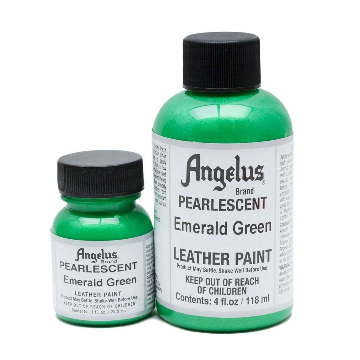 ANGELUS Acrylic Leather Paint Emerald Green Pearlescent | Mollies Make And Create NZ