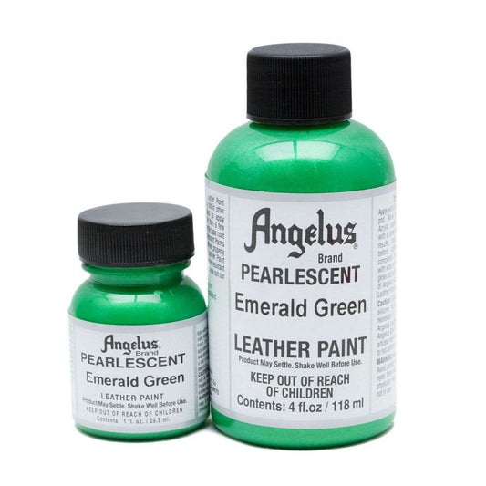 ANGELUS Acrylic Leather Paint Emerald Green Pearlescent / Mollies New Zealand