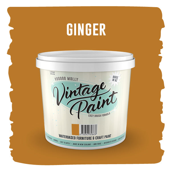 Vintage Paint Ginger (ER) 1 Litre / Mollies New Zealand