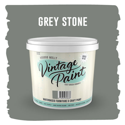Vintage Paint Grey Stone (ER) 1 Litre / Mollies New Zealand