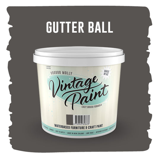 Vintage Paint Gutter Ball (ER)