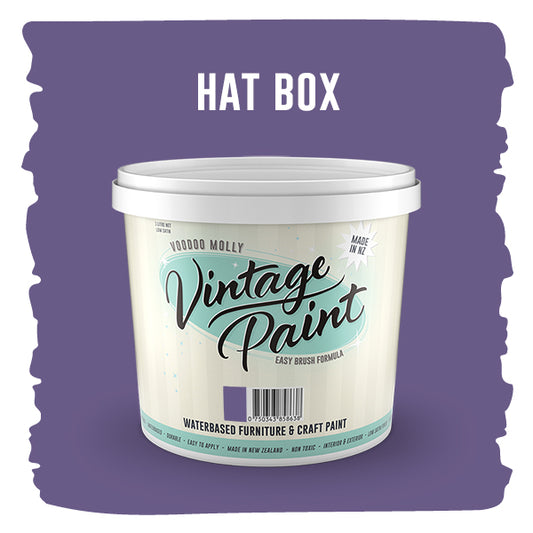 Vintage Paint Hat Box (ER)