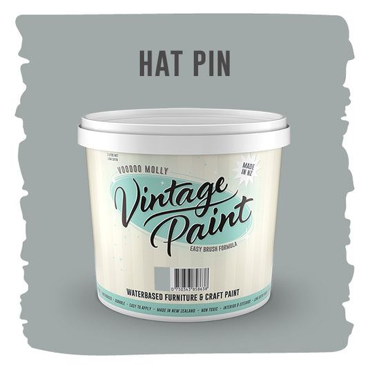 Vintage Paint Hat Pin (ER)