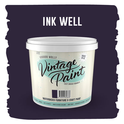 Vintage Paint Ink Well (ER) 1 Litre / Mollies New Zealand