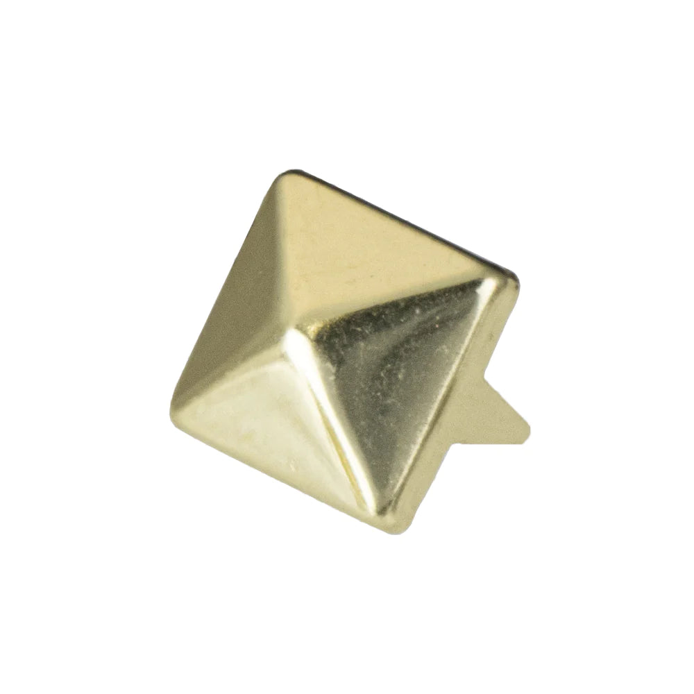 IVAN Decorative Spots Pyramid Brass Plate 12mm (1 2") 100 Pack / Mollies New Zealand