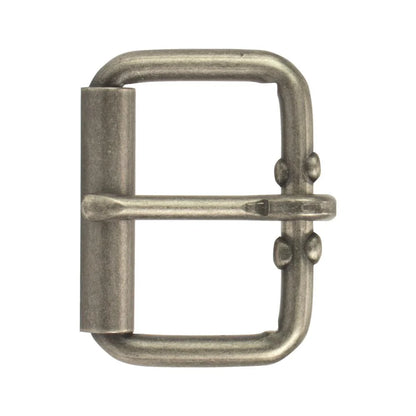 IVAN End Bar Roller Buckle Antique Nickel 52mm (2") / Mollies New Zealand