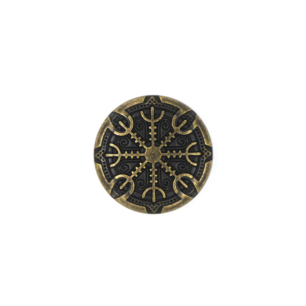 IVAN Helm of Awe Concho Antique Brass 25mm (1") / Mollies New Zealand