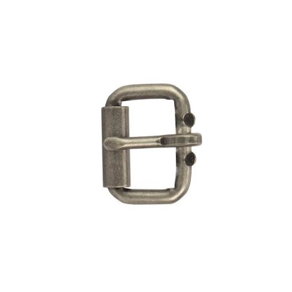 IVAN End Bar Roller Buckle Antique Nickel 25mm (1") / Mollies New Zealand