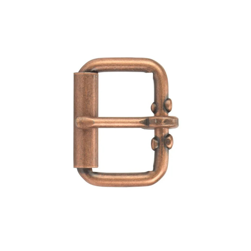 IVAN End Bar Roller Buckle Antique Copper 38mm (1-1 2") / Mollies New Zealand