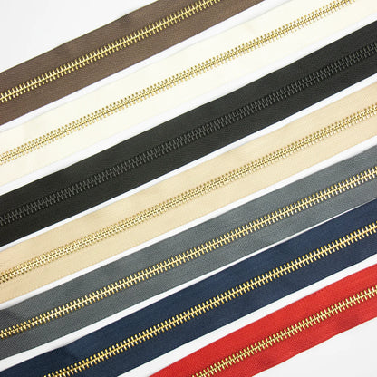 IVAN Brass #8 Zipper Tape | Mollies Make And Create NZ
