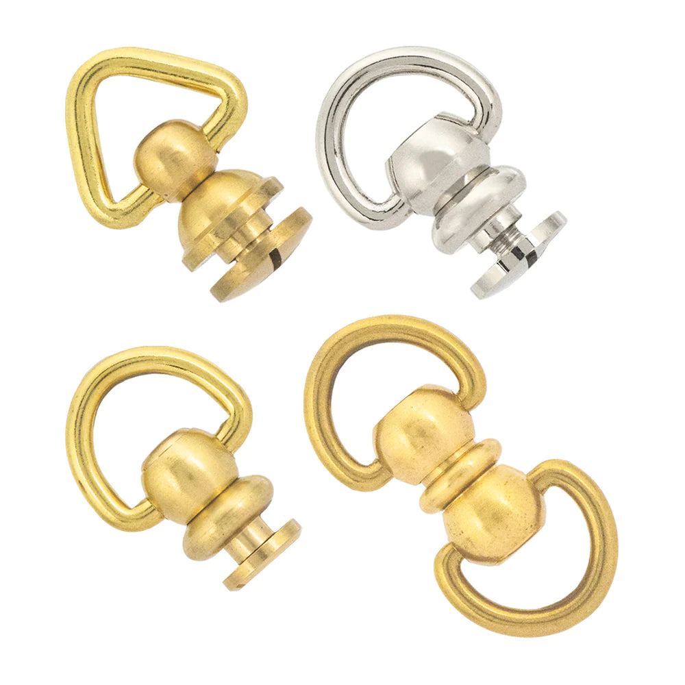 IVAN Solid Brass Swivel Loops | Mollies Make And Create NZ