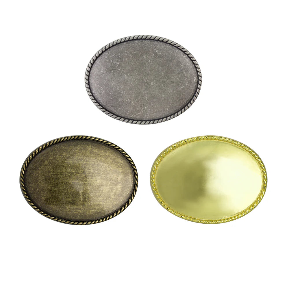 IVAN Oval Rope Edge Buckle Blank / Mollies New Zealand