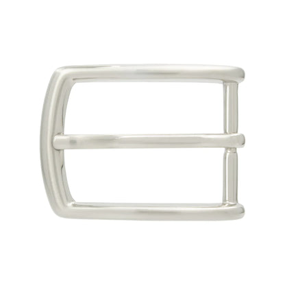 IVAN Carter Dress End Bar Buckle Brushed Nickel 30mm (1-1 4") / Mollies New Zealand