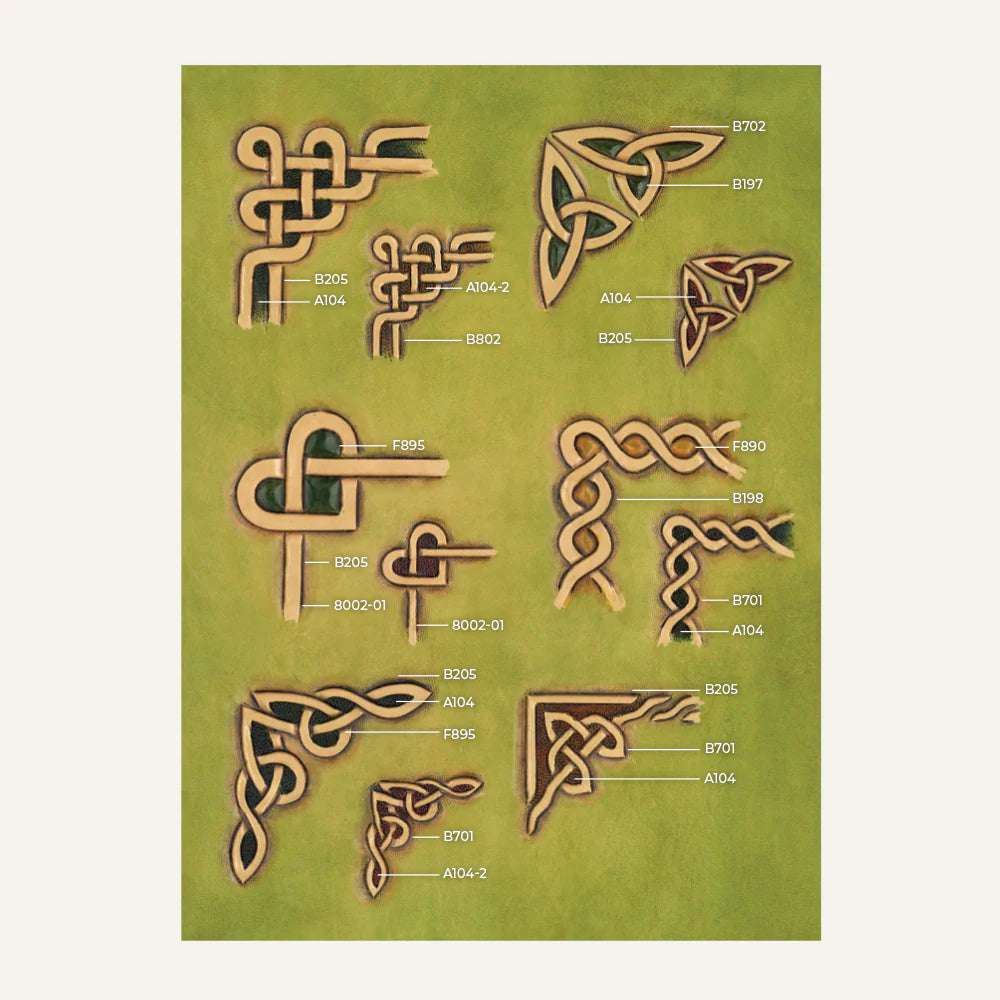 MAKERAID Embossed Pattern Celtic Corners / Mollies New Zealand