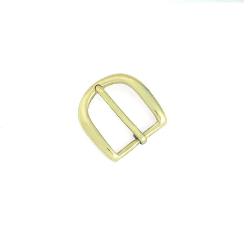 IVAN Round Heal End Bar Buckle Solid Brass 28mm (1-1 8") / Mollies New Zealand