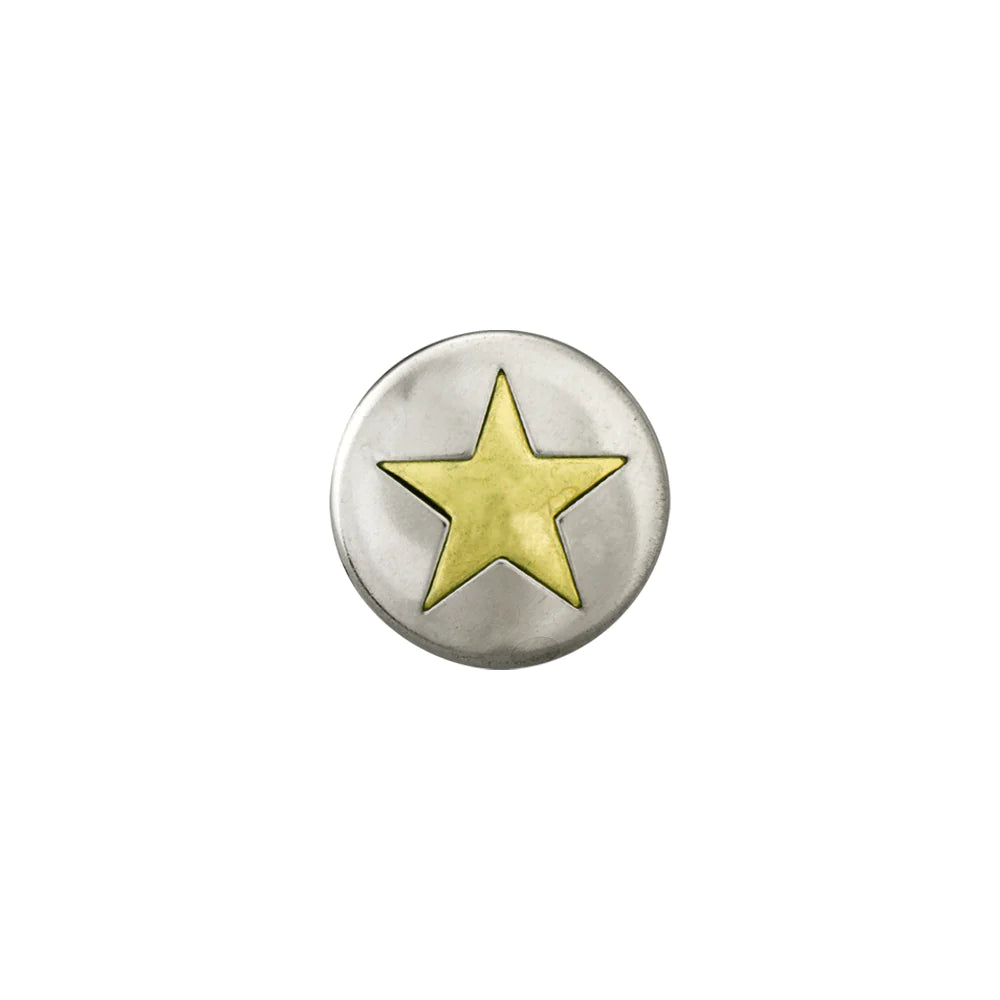 IVAN Themed Star Press Snaps Line 24 Nickel Plate Gold Plate Line 24 / Mollies New Zealand