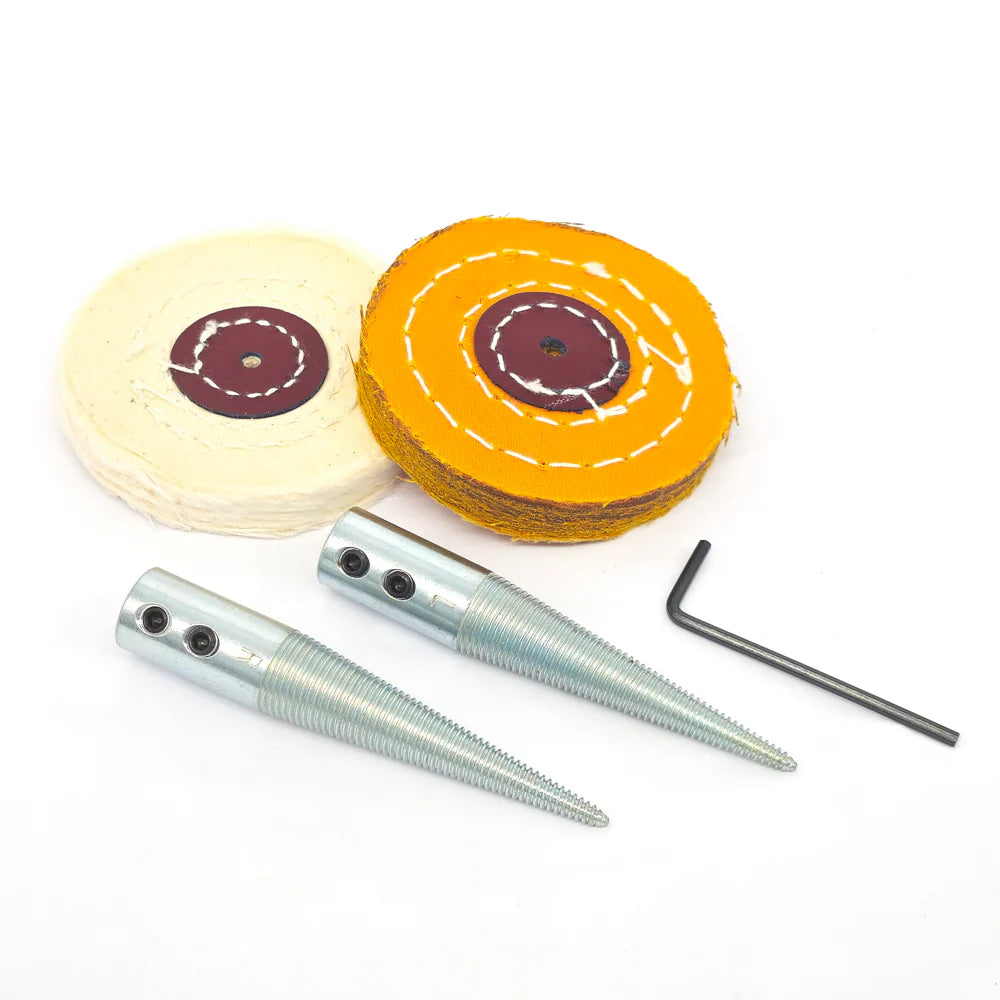 CRAFTPLUS Bench Burnisher Buffing Wheels 5 Piece Kit / Mollies New Zealand