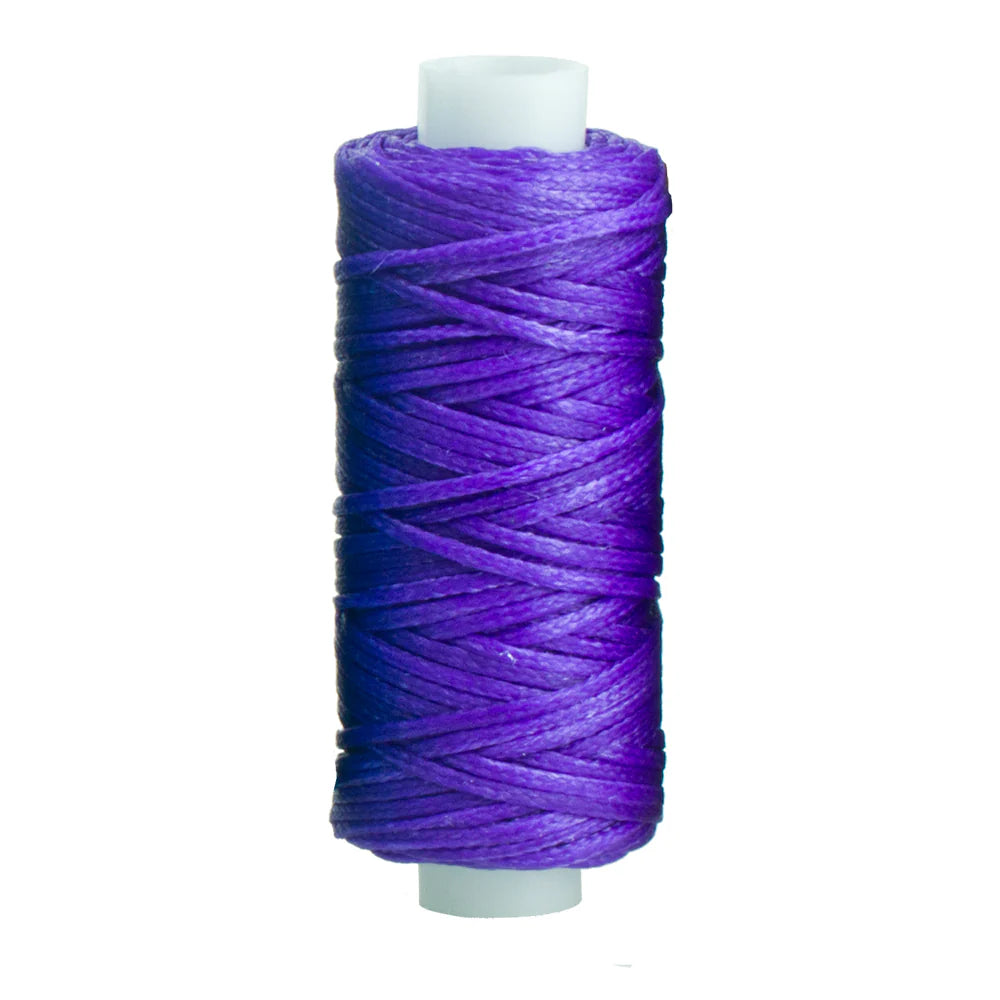 IVAN Waxed Polyester Thread Purple 1.0mm 22.8m / Mollies New Zealand