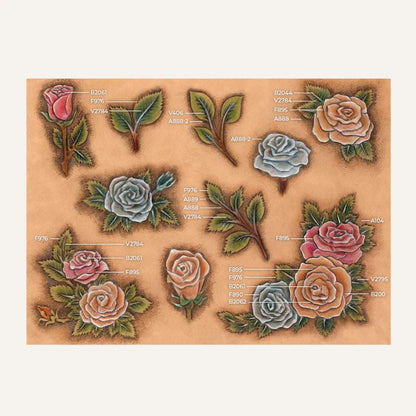 MOLLIES New Zealand / MAKERAID Embossed Pattern Floral Corners #1