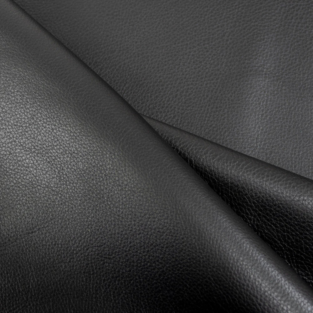 LEATHER Veg Tanned Soft / Side 3-4oz Black / Mollies New Zealand