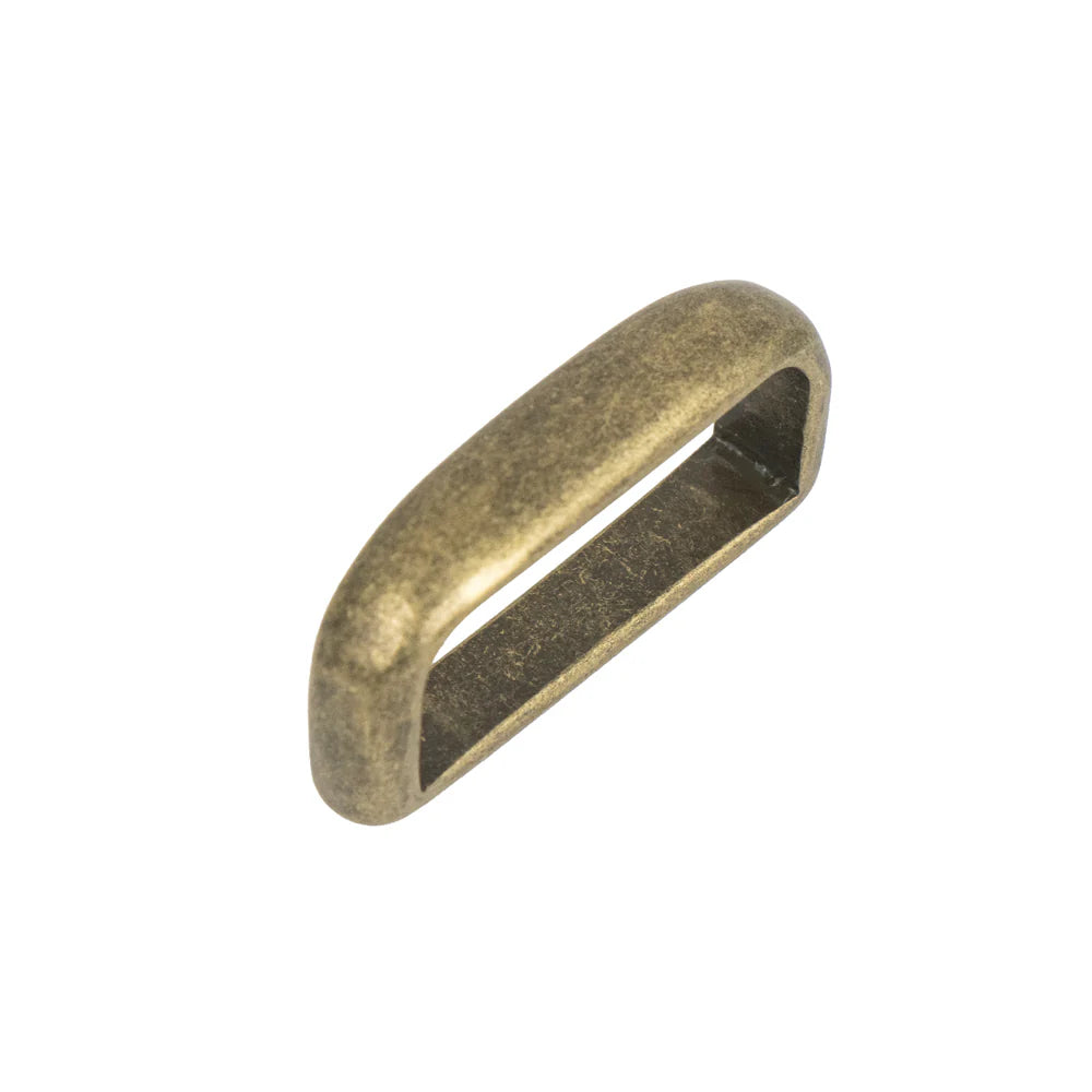 IVAN Strap Loops Keepers Antique Brass 25mm (1") Each / Mollies New Zealand