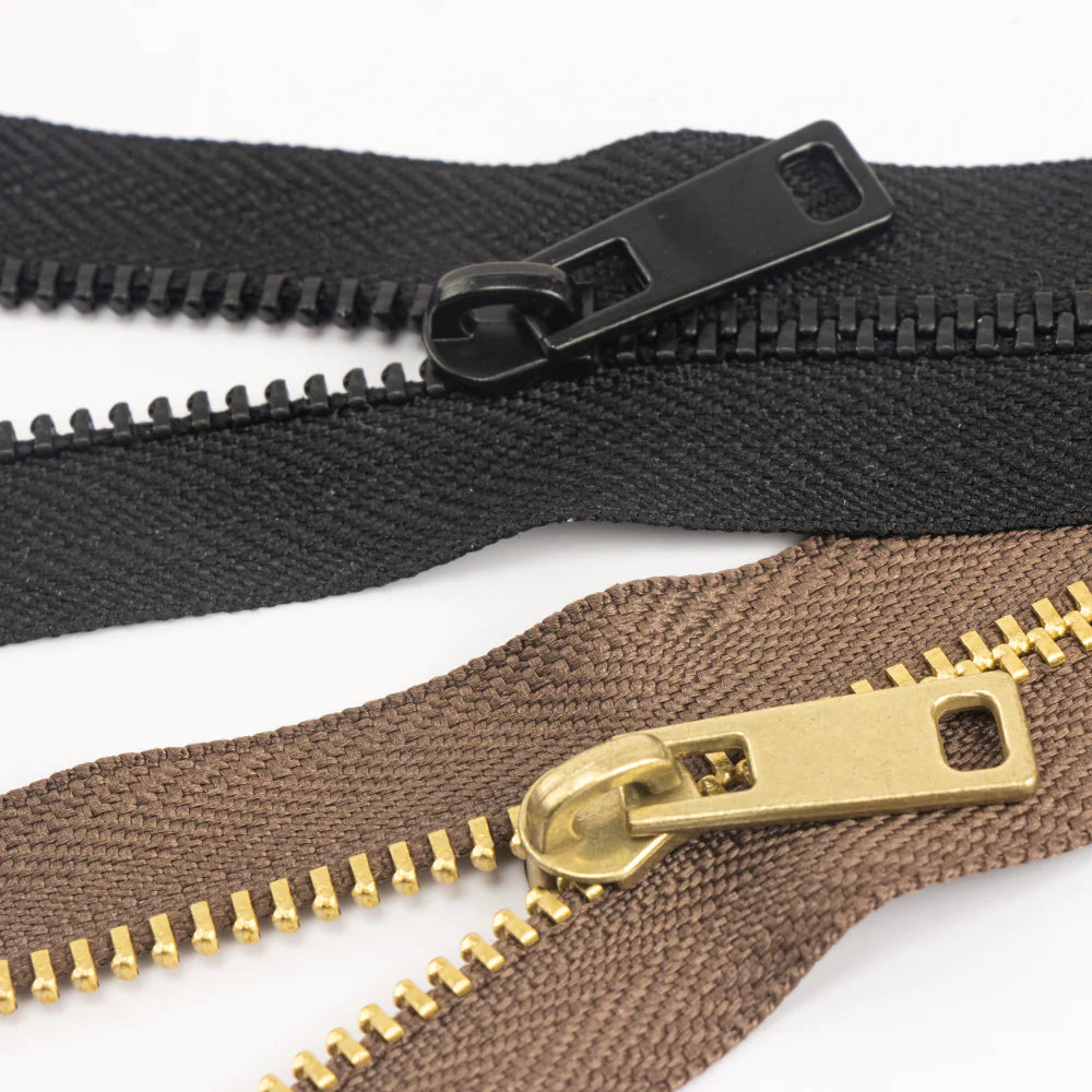IVAN Brass Zipper Slider Set | Mollies Make And Create NZ