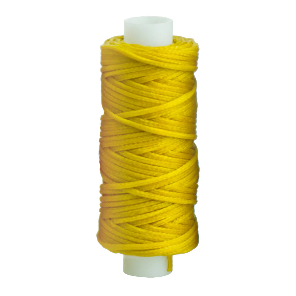 IVAN Waxed Polyester Thread Yellow 1.0mm 22.8m / Mollies New Zealand