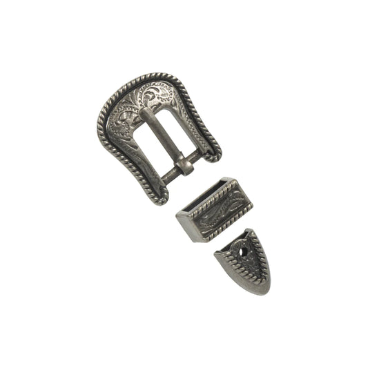 IVAN Stratford Buckle Set Antique Silver 10mm (3 8") / Mollies New Zealand