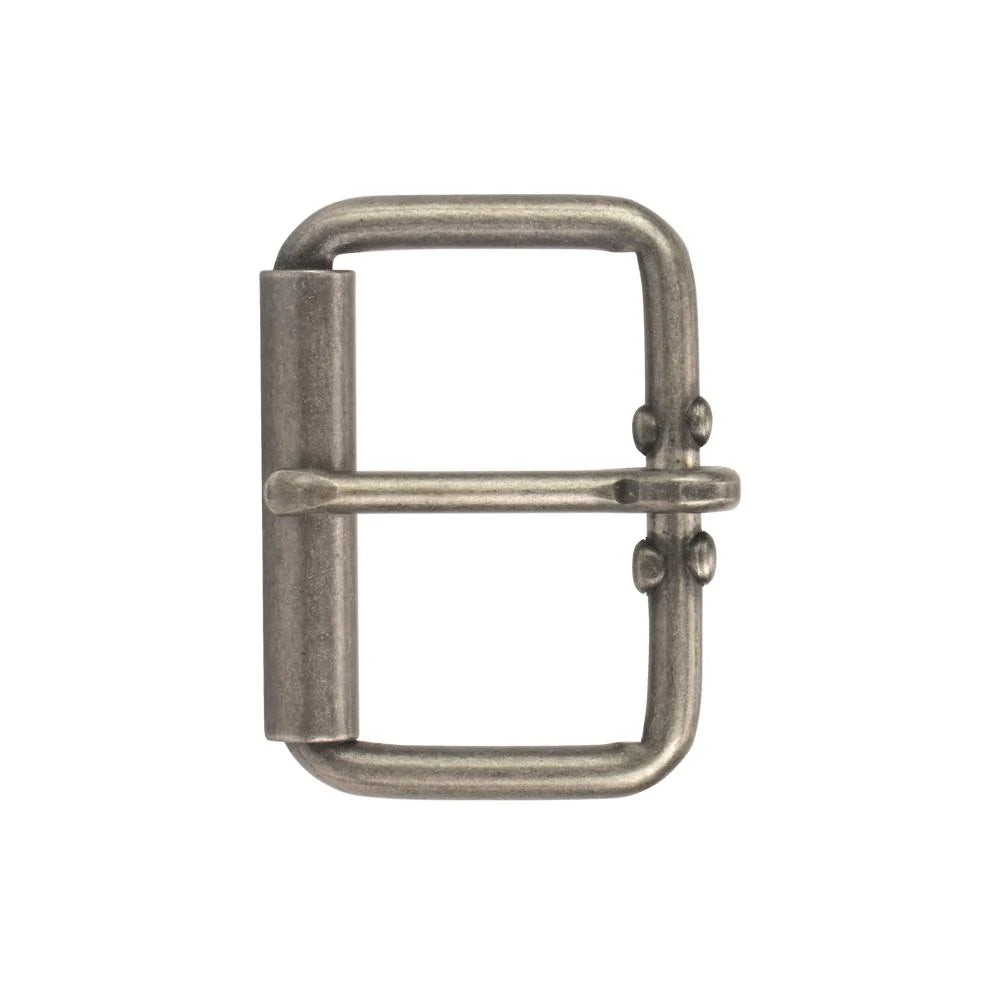 IVAN End Bar Roller Buckle Antique Nickel 45mm (1-3 4") / Mollies New Zealand