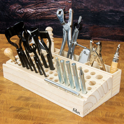 IVAN Wooden Leather Tool Rack / Mollies New Zealand
