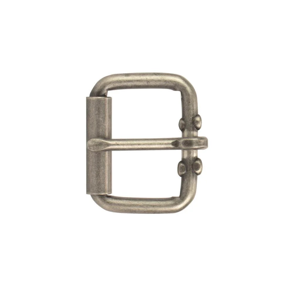 IVAN End Bar Roller Buckle Antique Nickel 34mm (1-1 4") / Mollies New Zealand