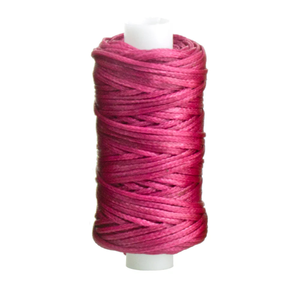 IVAN Waxed Polyester Thread Pink 1.0mm 22.8m / Mollies New Zealand