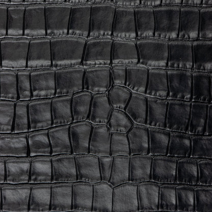 LEATHER Chromed Tanned Embossed Black / Panel / Mollies New Zealand