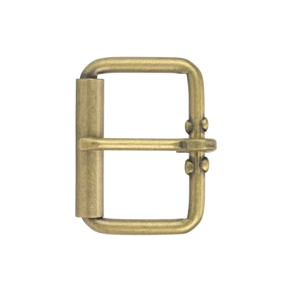 IVAN End Bar Roller Buckle Antique Brass 45mm (1-3 4") / Mollies New Zealand