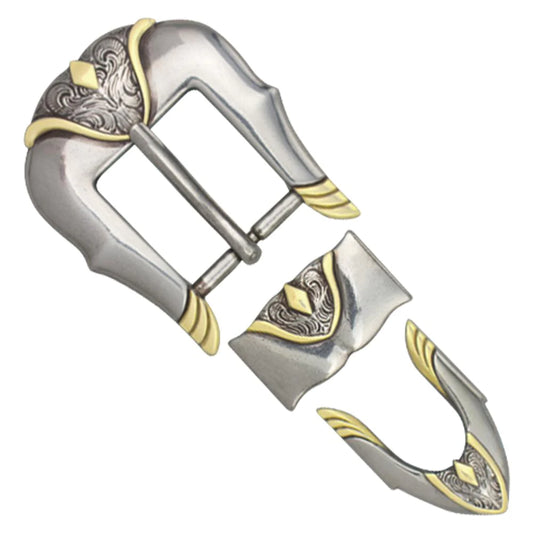 IVAN Maverick Buckle Set Antique Silver Antique Gold 25mm (1") / Mollies New Zealand