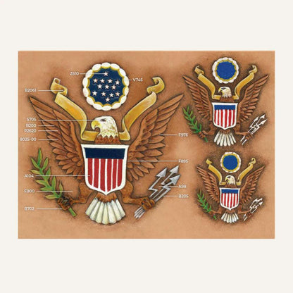 MAKERAID Embossed Pattern Eagle Seal / Mollies New Zealand