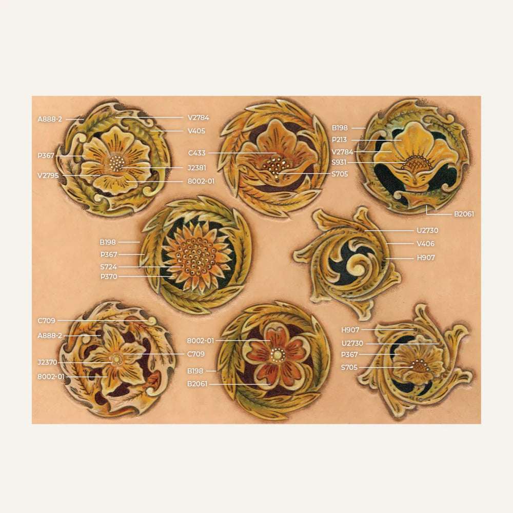 MAKERAID Embossed Pattern Floral Rounders / Mollies New Zealand
