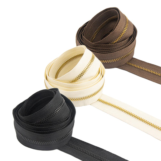 IVAN Brass #3 Zipper Tape | Mollies Make And Create NZ